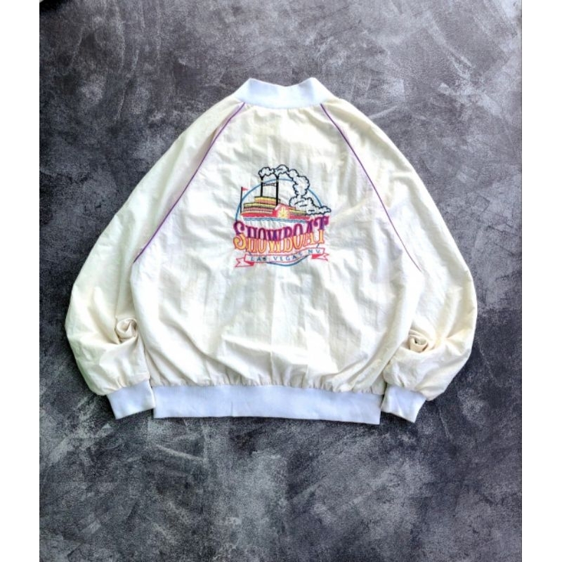 Vintage Bomber Jacket 1950s Showboat Hotel and Casino