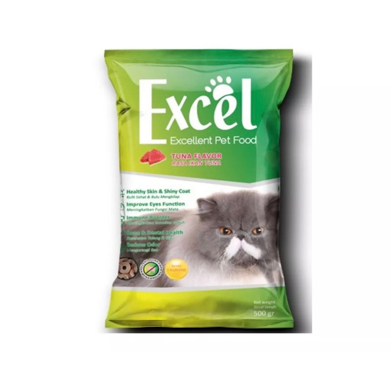 excel tuna bentuk donat / makanan kucing excel / makanan kucing kering
