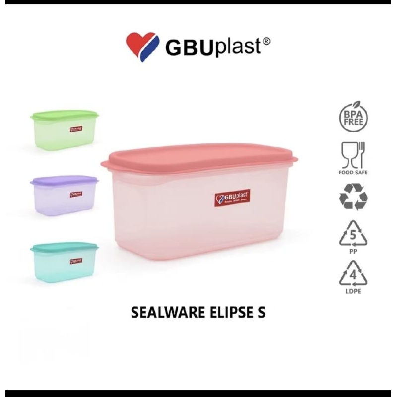 GBU TOPLES ELIPSE SMALL MEDIUM LARGE  750ML 1500 ML 2300 ML /TOPLES PLASTIK/SEALWARE ELIPSE