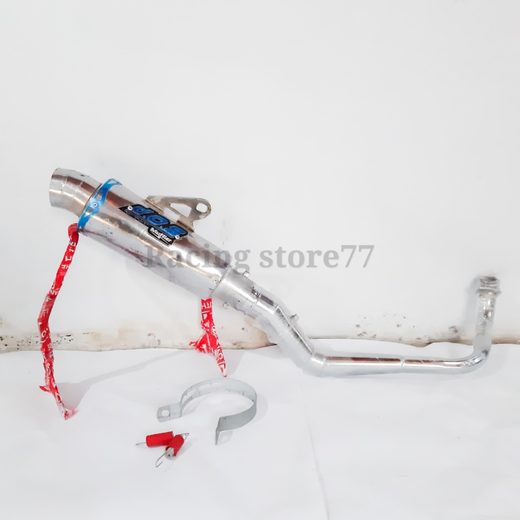 knalpot racing dos muffler beat karbu beat fi
