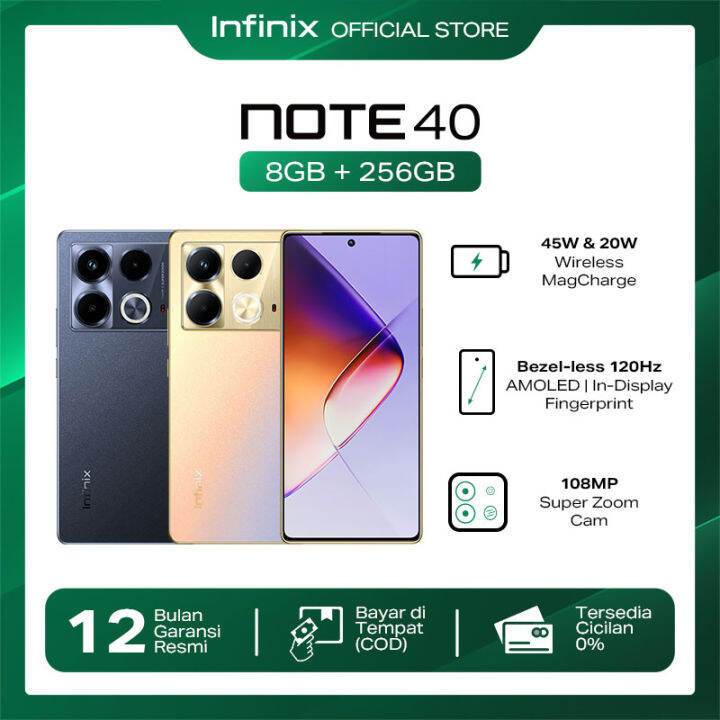 INFINIX NOTE 40S 8+8/256 VINTAGE GREEN ASLI 100% JADI ALPHA
