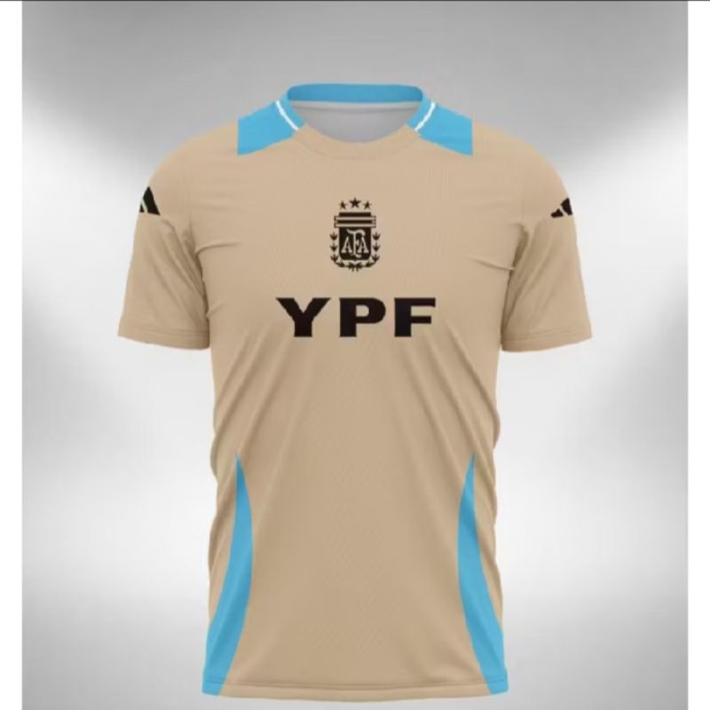 Jersey Argentina Training Copa America Full printing free nickname