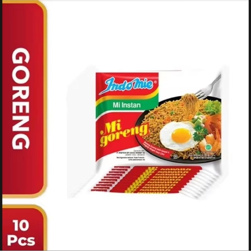 

10 PCS - INDOMIE GORENG SPESIAL - 91 Gram