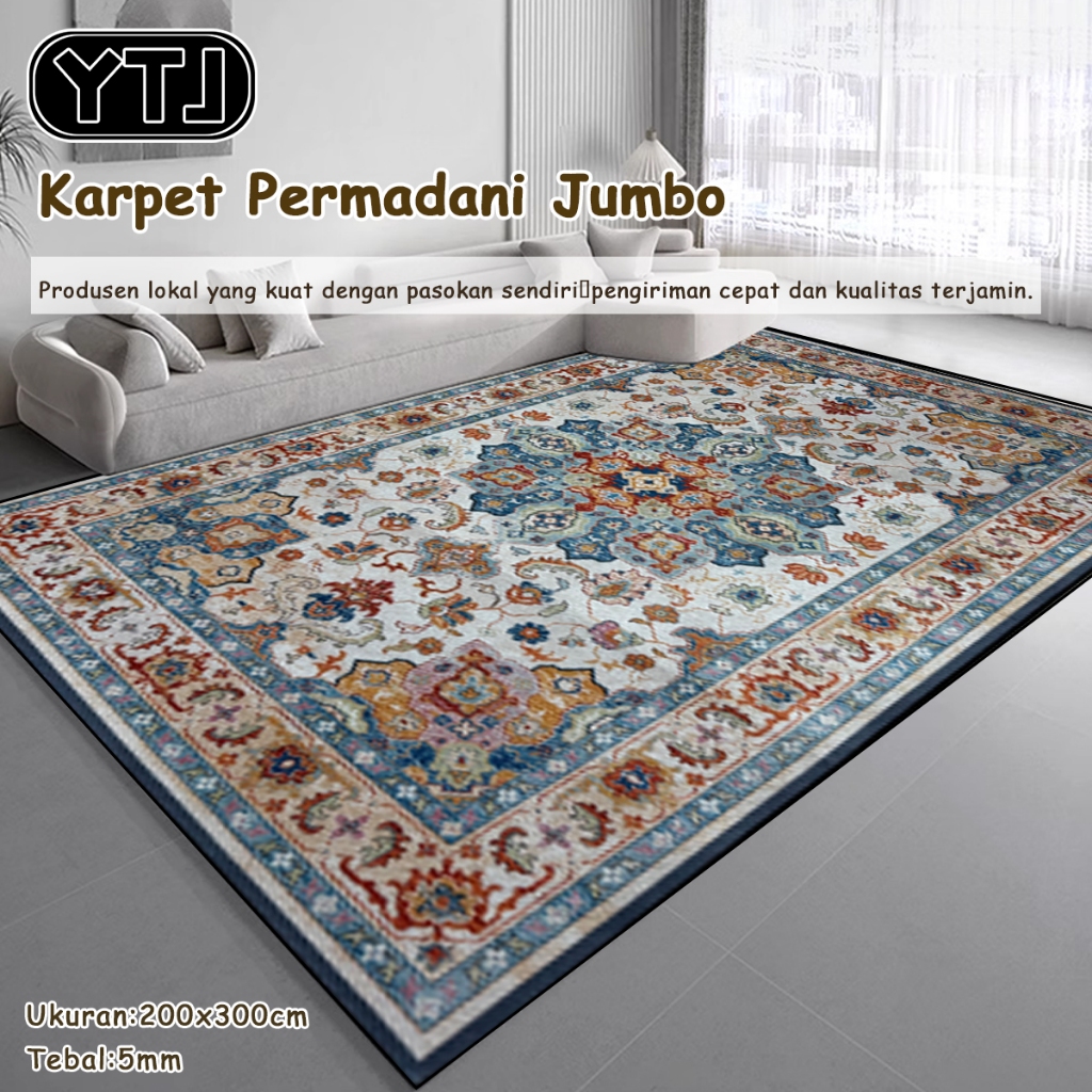 HOT DEALS YTJ KARPET PERMADANI MALAYSIA UKURAN 300X200 JUMBO PERMADANI RUANG TAMU POLYESTER KARPET