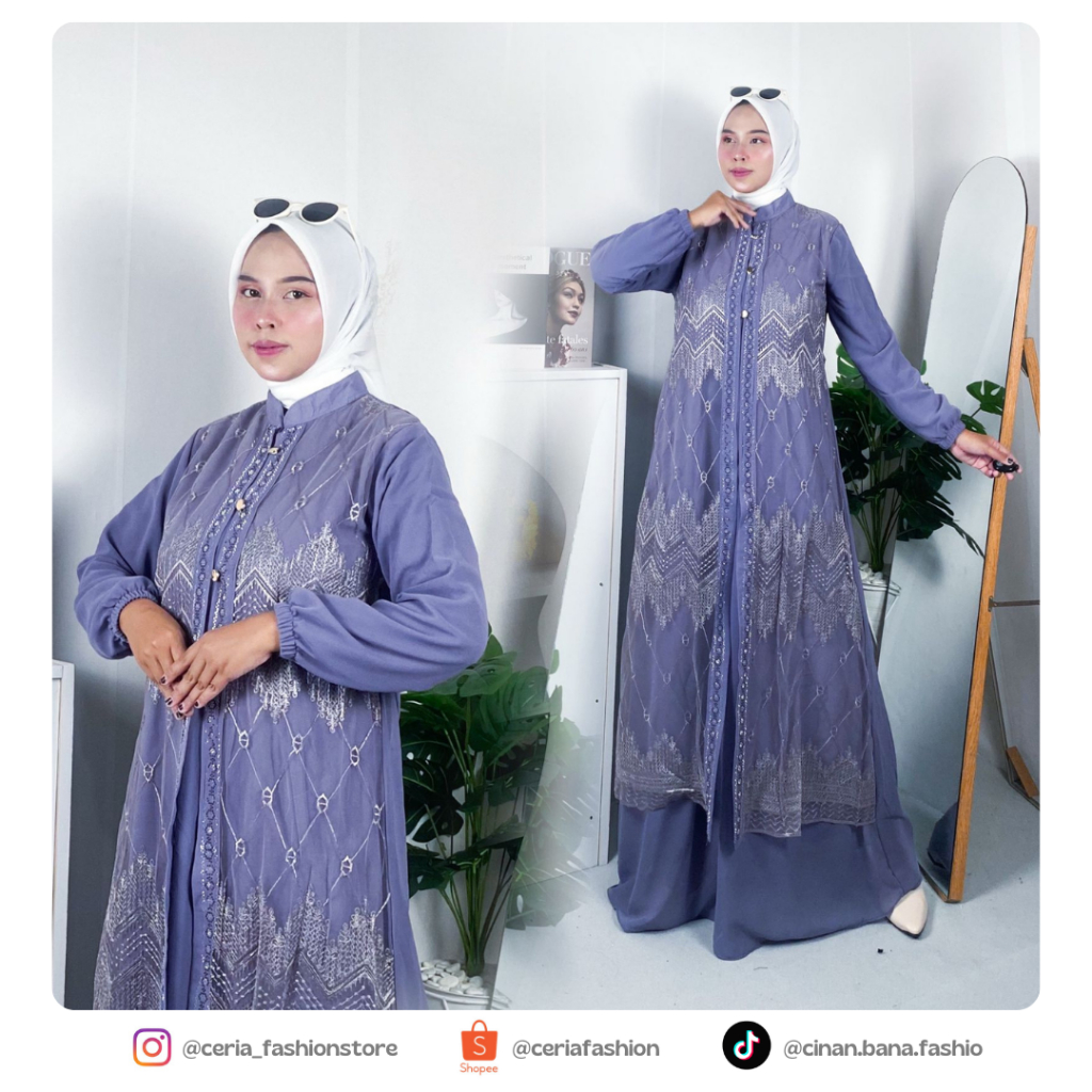 Gamis Brokat Lebaran 2025 Gamis Trend Lebaran 2025 Gamis Brokat Kondangan Gamis Brokat Mewah Elegan