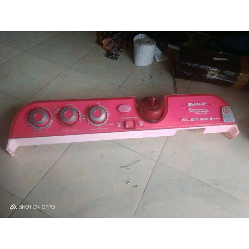 COVER TIMER MESIN CUCI SHARP DOLPHIN 2 TABUNG ORIGINAL COPOTAN FULL SET