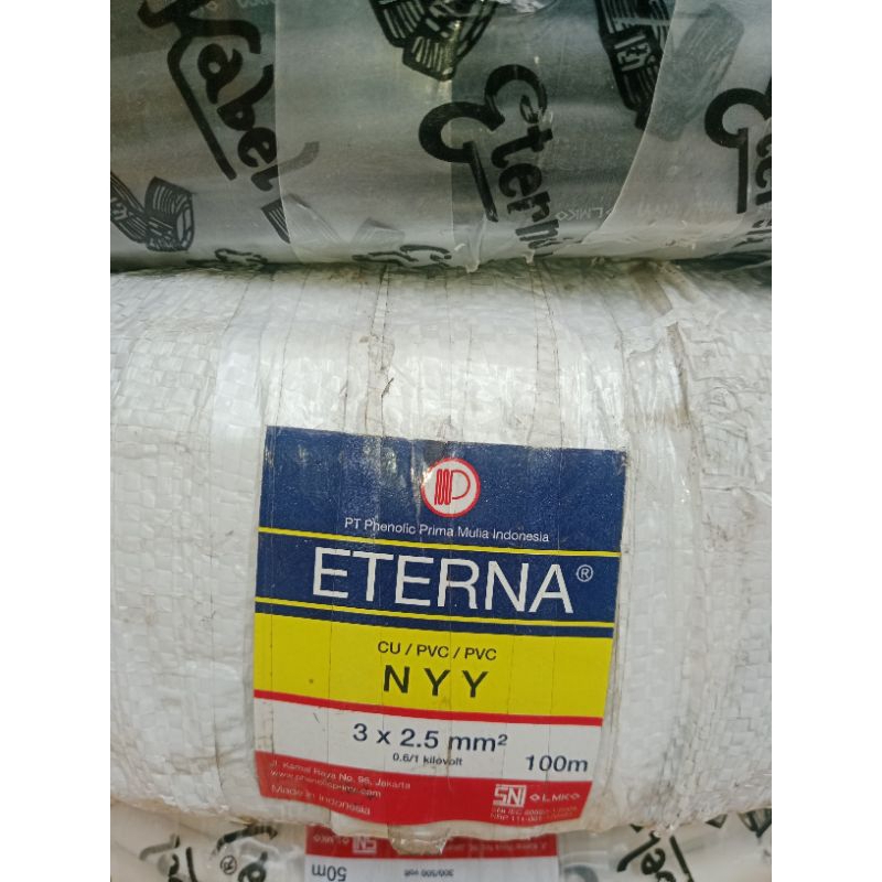 kabel nyy 3x2,5mm Eterna 1roll 100m