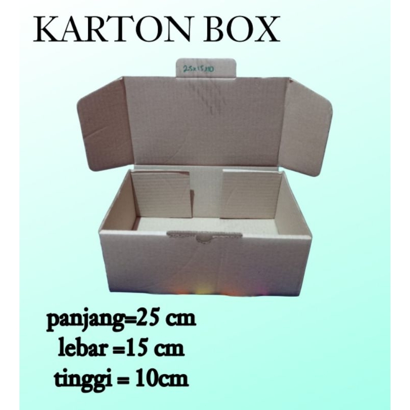 

kardus packing DIE CUT uk 25x15x10 kardus kecil kardus besar