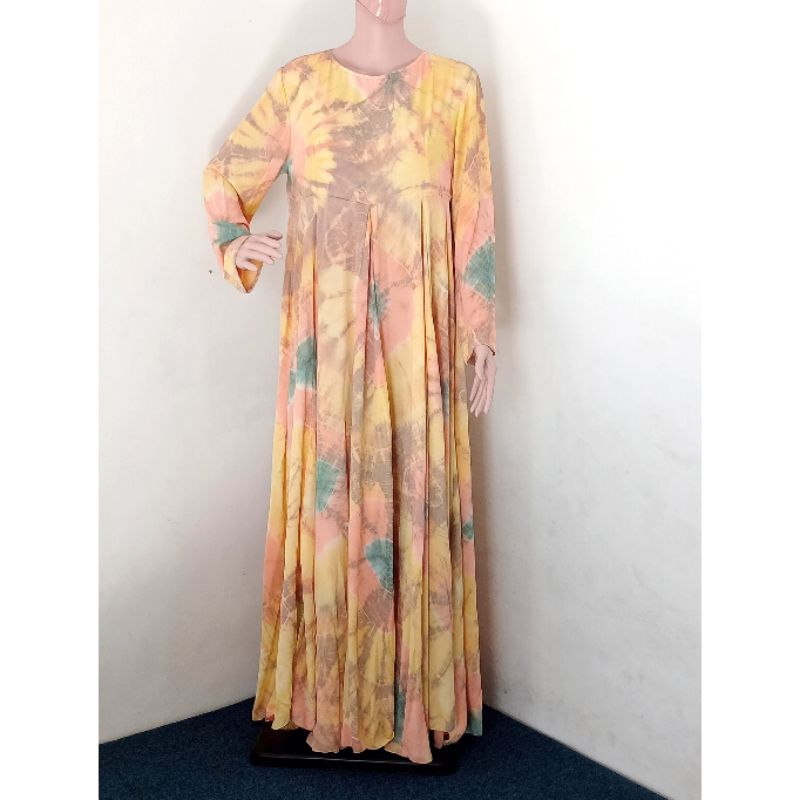 PRELOVED - Godet Dress Ceruti Jumputan by DIAN PELANGI