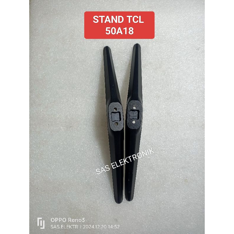 STAND BRACKET KAKI PEDESTAL DUDUKAN TV LED TCL 50 INCH 50A18 SAS ELEKTRONIK