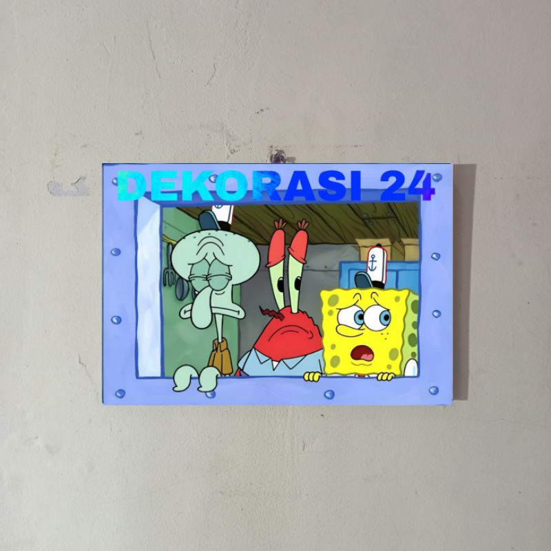 Hiasan Dinding Poster Jendela Spongebob 015