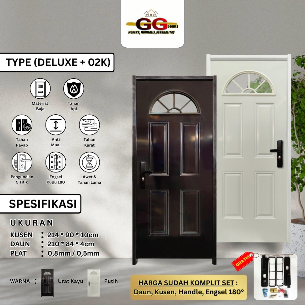 KARGO Pintu Baja GG - DELUXE 90x214cm