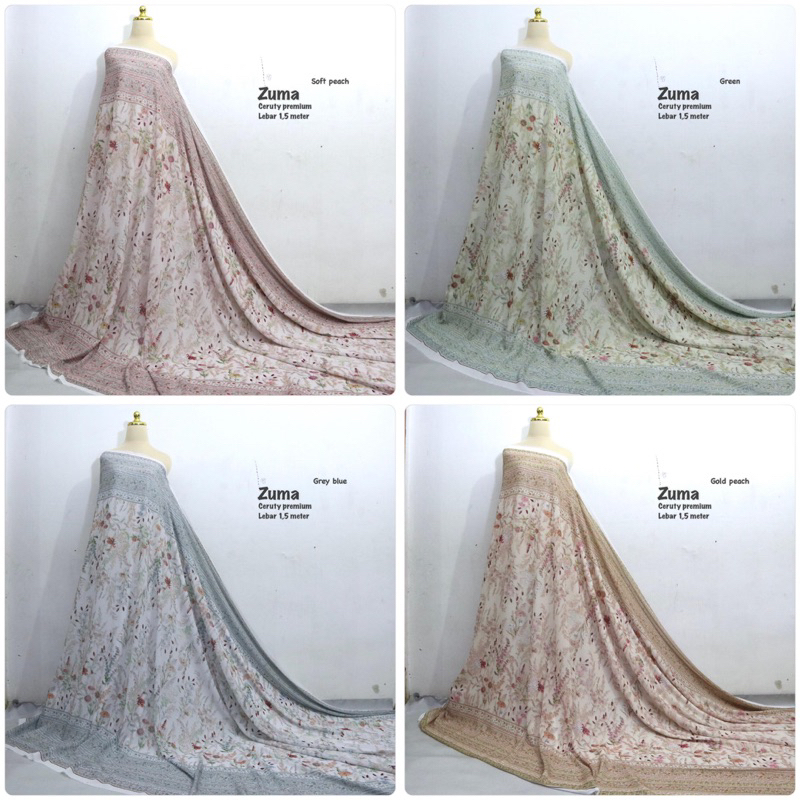 Kain ceruty babydoll meteran | kain ceruti babydoll | kain sifon | kain ciffon | kain furing