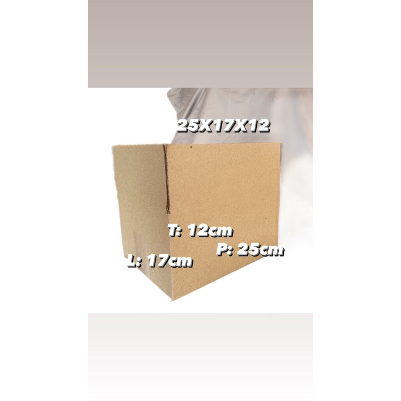 

Kardus box kotak packing 25x17x12 cm | dus recycle packaging||siap pakai