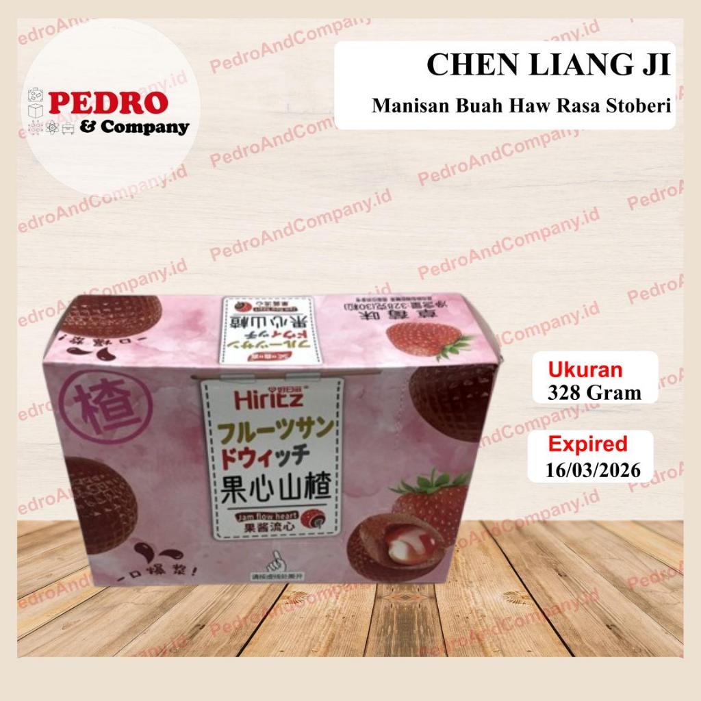 

Manisan buah Haw sanca RASA STOBERI 328 gram haw flakes STRAWBERRY chen liang ji CLJ