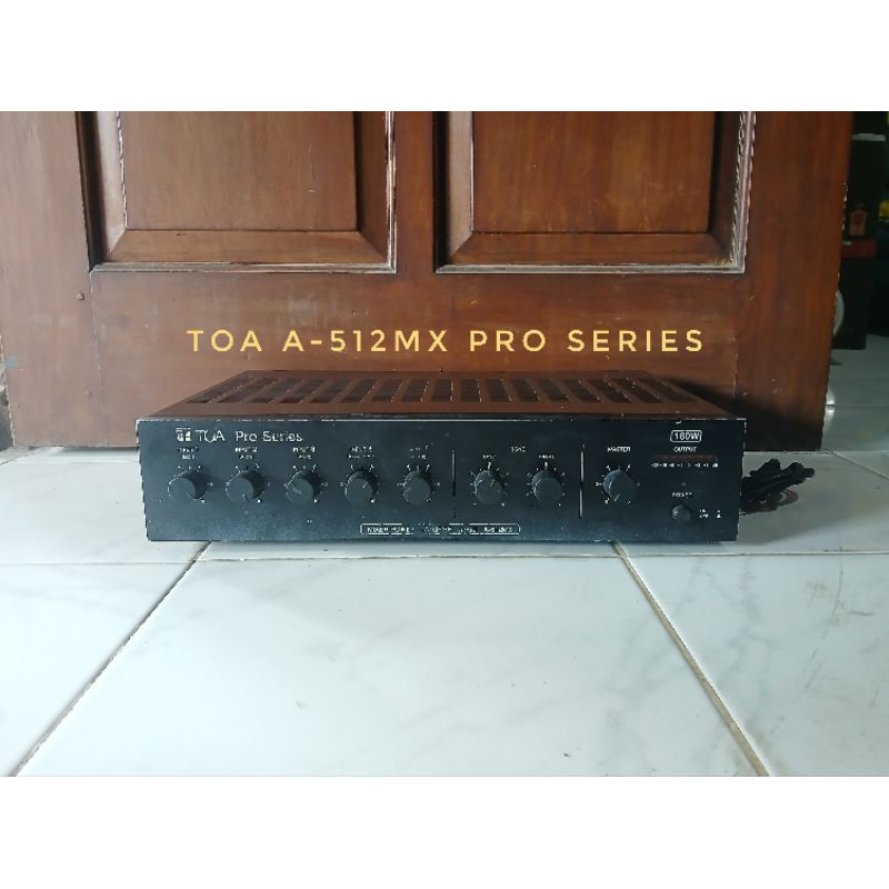 Power Ampli TOA A-512MX Pro Series 180W Lawas Langka