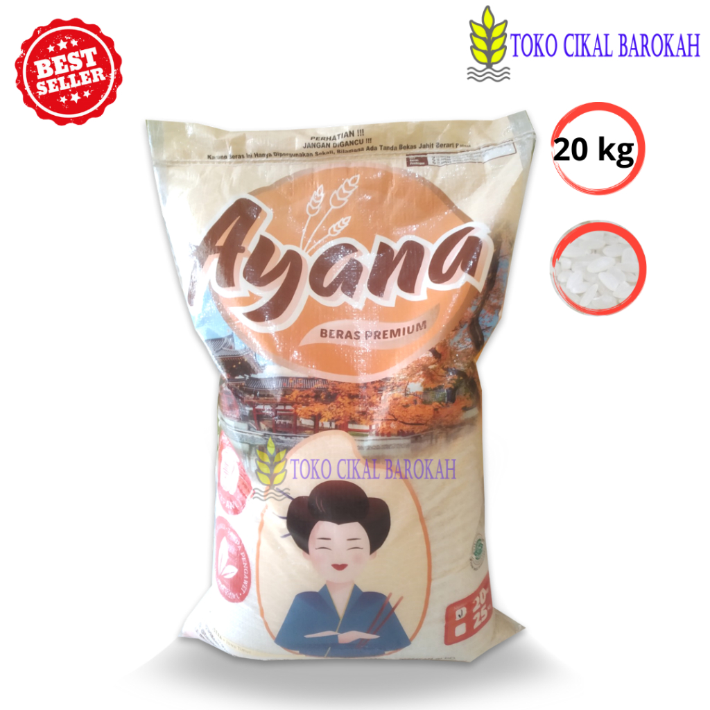 

Beras Ayana Gold 20kg Nasi Harum Khas Resto Jepang