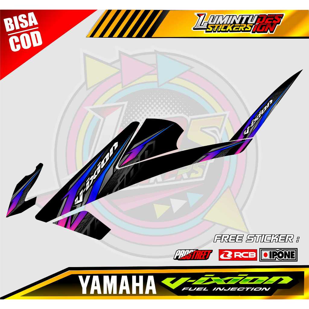 STRIPING VARIASI MOTOR YAMAHA VIXION R / STICKER LIST MOTOR VIXION R