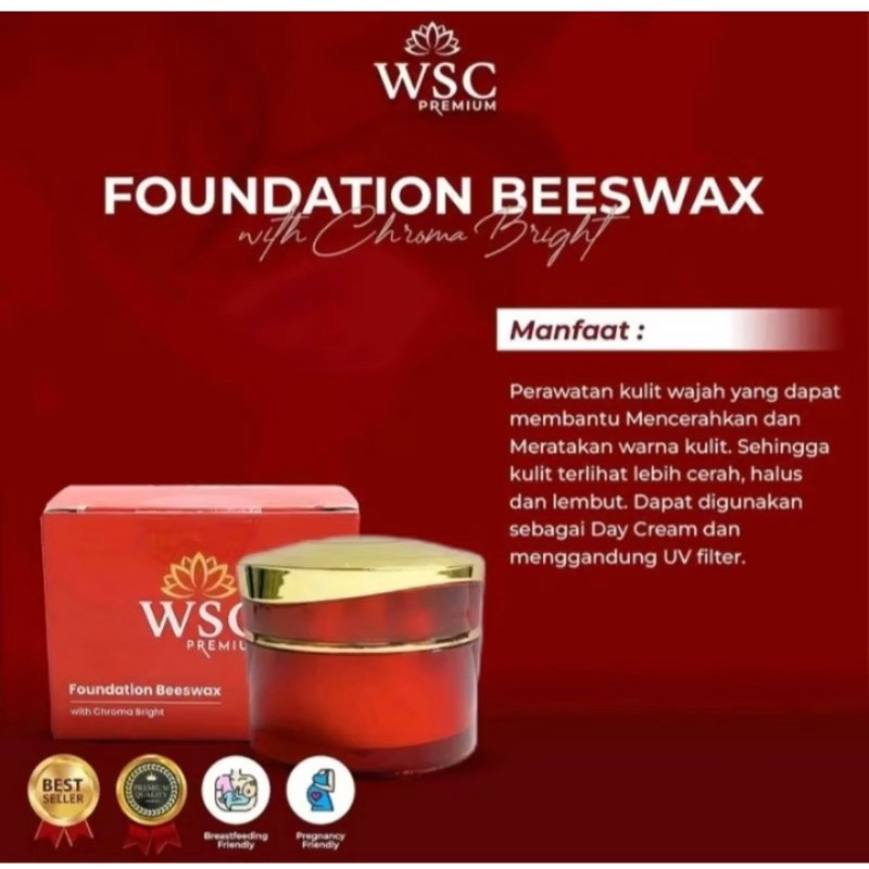 Foundation Beeswax WSC Premium / Retinoid Glowing Serum WSC Premium Original