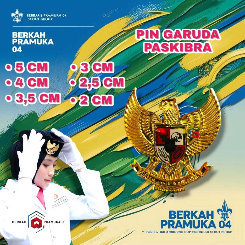Pin garuda / pin garuda paskibra / pin garuda pancasila