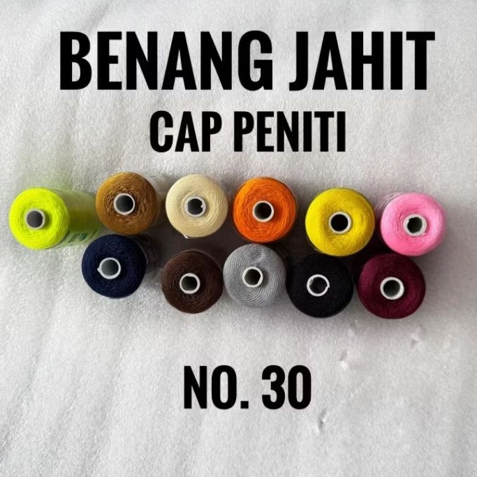 Benang Jahit Nylon No.30 / No. 6 / No.9 merk Peniti