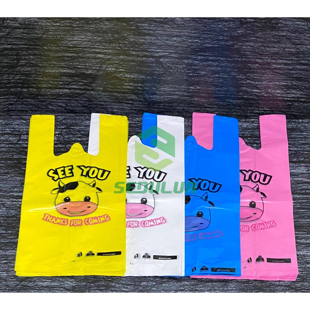 KANTONG PLASTIK OLSHOP MOTIF SAPI (500 GRAM)