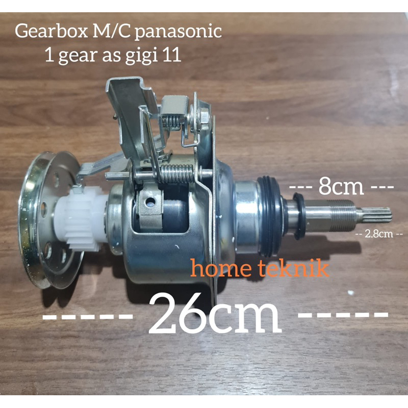 Gearbox mesin cuci PANASONIC 1 tabung as panjang baru