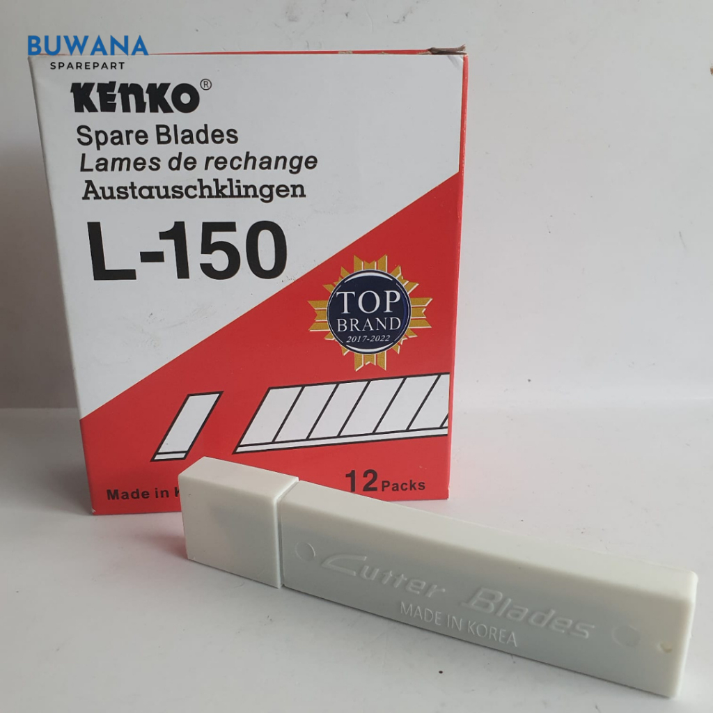 

Isi Cutter / Kater / Cuter / Karter Besar Kenko L-150 1 Box (Isi 12 Pack)