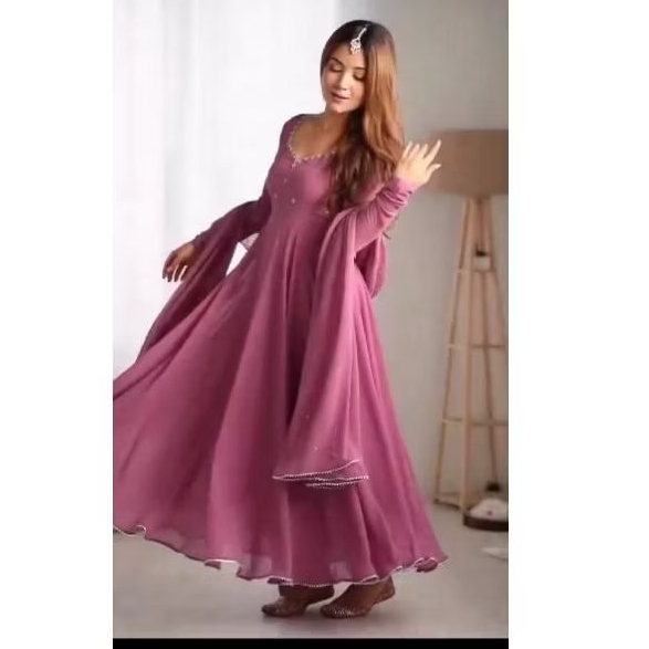 anarkali india set / baju india / muslim dress / custom dress