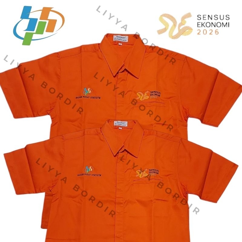 Kemeja Sensus Ekonomi 2026 Kemeja BPS SE2026 Lengan Pendek