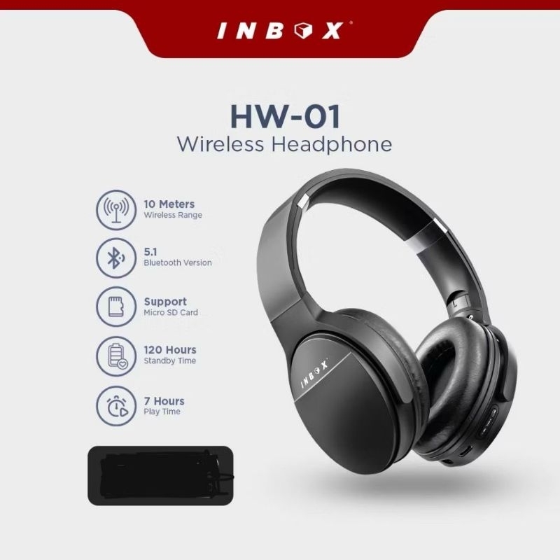 Headphone Wireless INBOX HW-01
