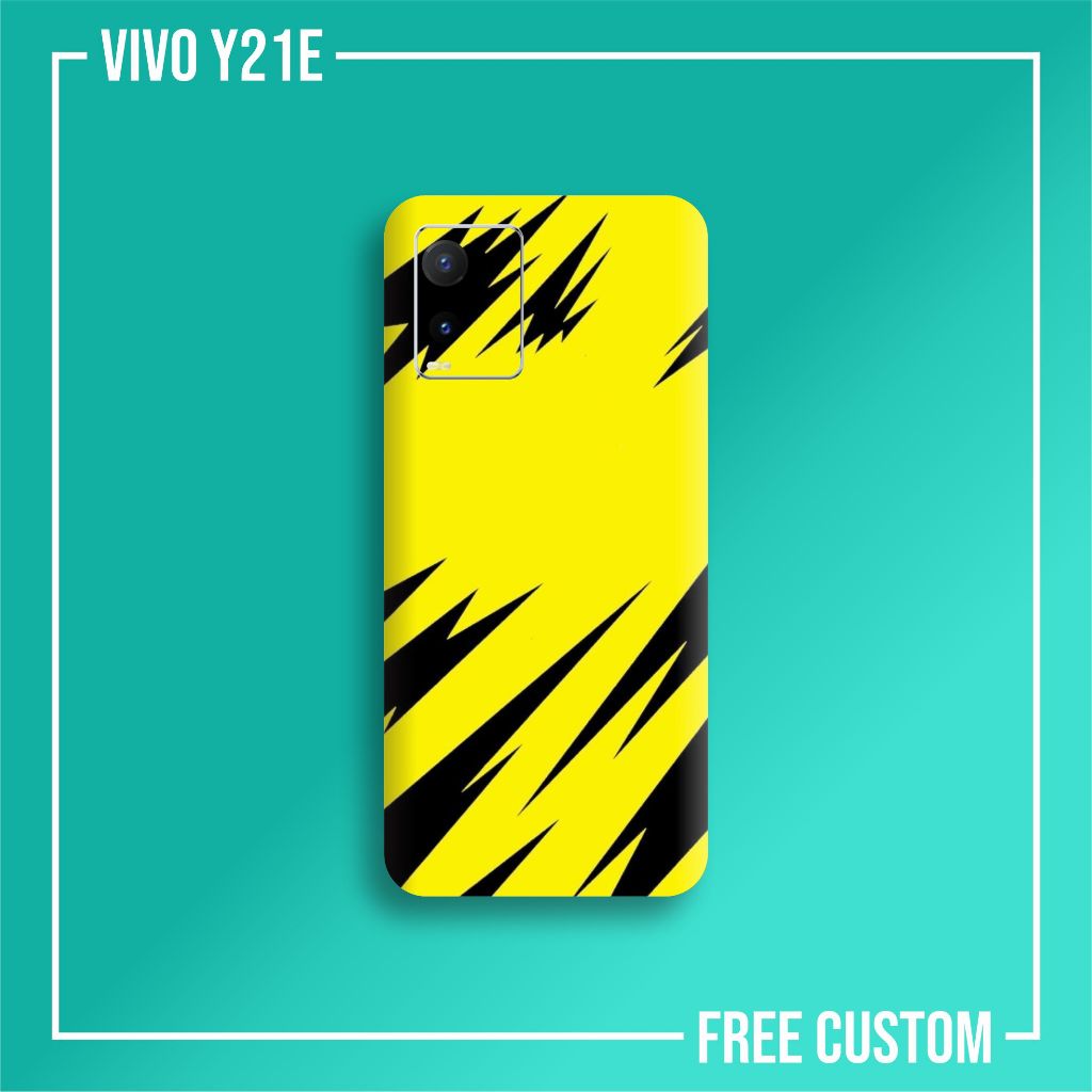 VIVO Y21E SKIN GARSKIN CASE PROTECTOR DAPAT 2 PCS FREE CUSTOM GAMBAR BEBAS BISA COD