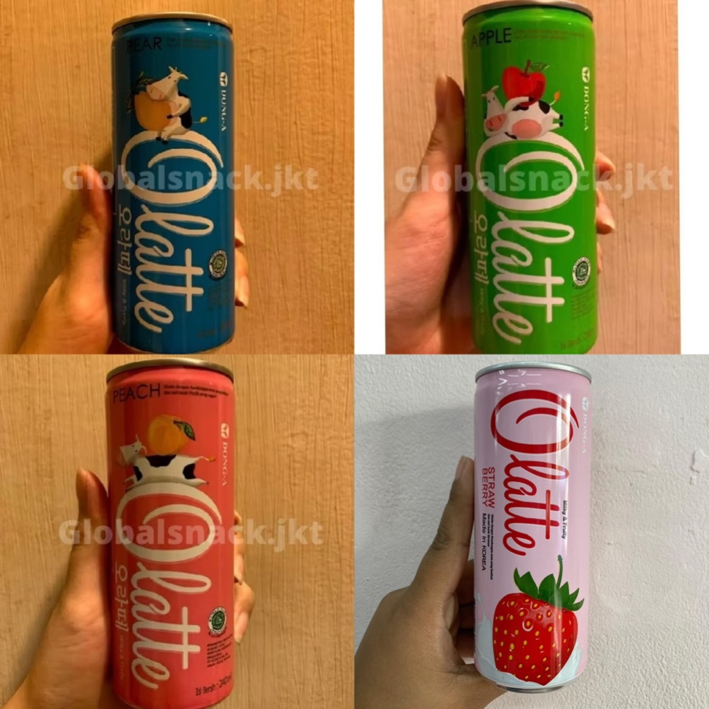 

Olatte Dong-a milk drink Korea Apple / Pear / Peach HALAL MUI