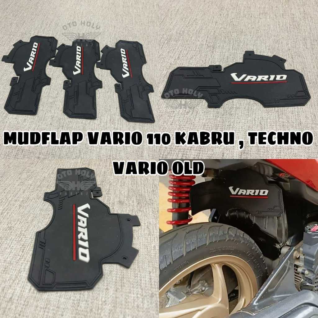 MUDFLAD VARIO 110 VARIO KARBU / TECHNO KARET PELINDUNG DINAMO SPAKBOR KOLONG VARIO MUD FLAP BAHAN KA