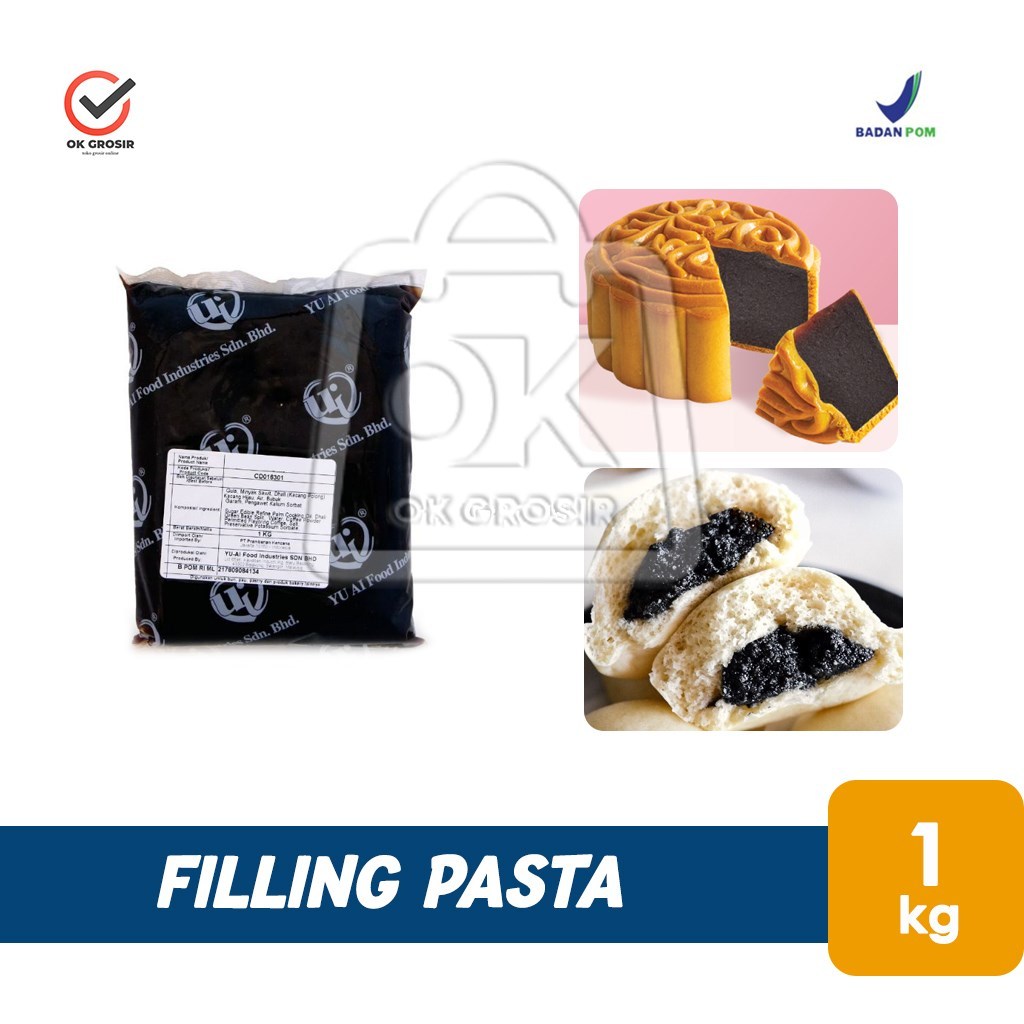 

Pasta Filling YU-AI Wijen Hitam dengan Kacang Hijau Black Sesame Mung Bean Paste (1 Kg)
