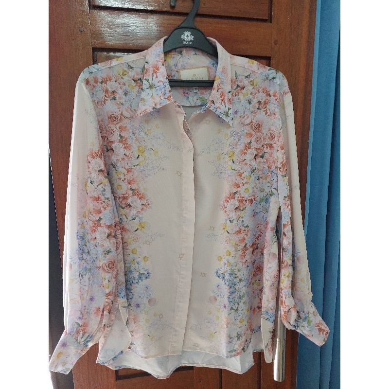 Brianna Blouse PL Parchment Wearing klamby