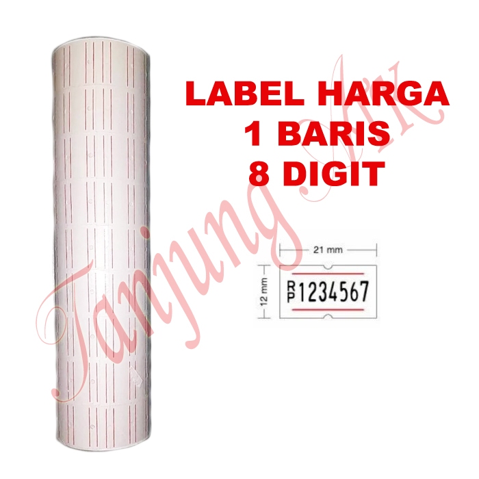 

Label Harga 1 baris / Price Label