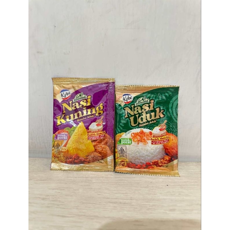

Kobe Bumbu Nasi Uduk /Nasi Kuning 5gr Renceng isi 10
