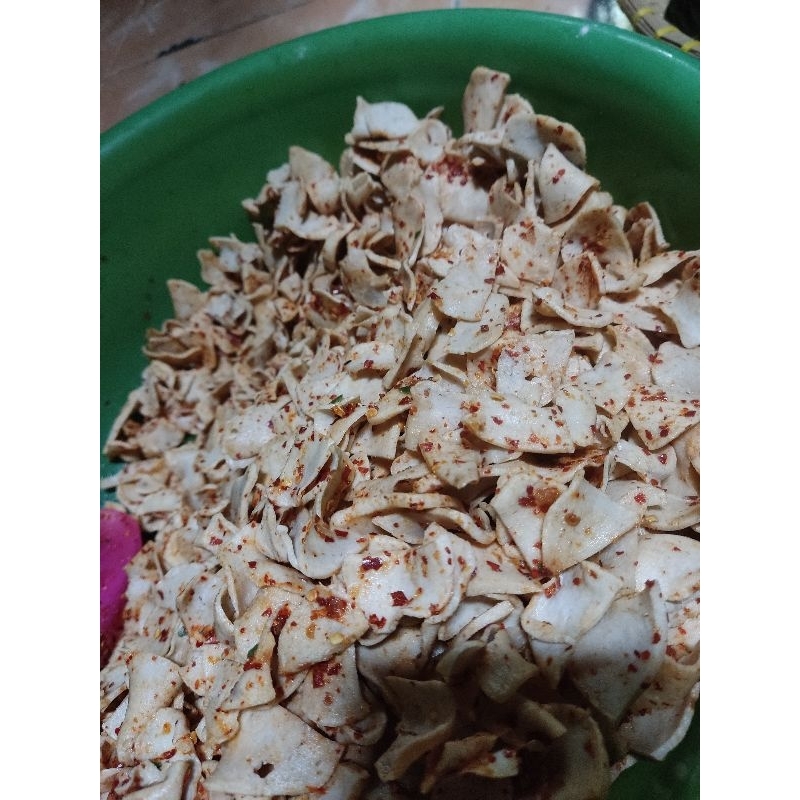 

basreng pedas daun jeruk 500 gram /basreng viral/cemilan basreng daun jeruk