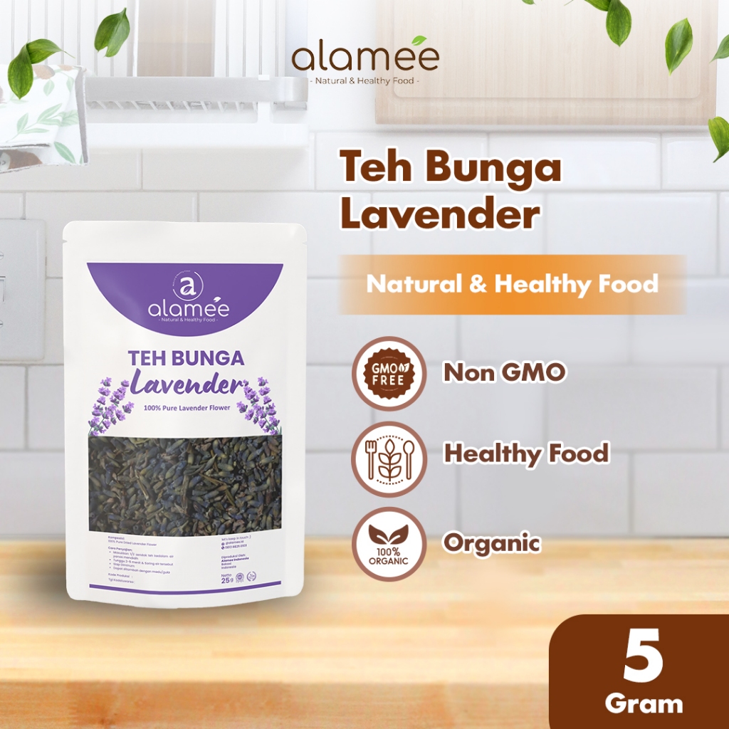 

Teh Bunga Lavender Insomnia Tea Organik Kering Dried Flower Herbal Alami Organic 5gr