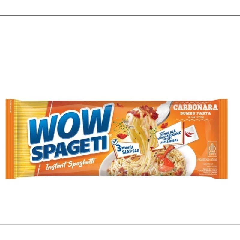 Mie Pasta WOW Spageti All Varian Spaghetti Bolognese Carbonara Mayora mi viral exp panjang lama makanan instant goreng
