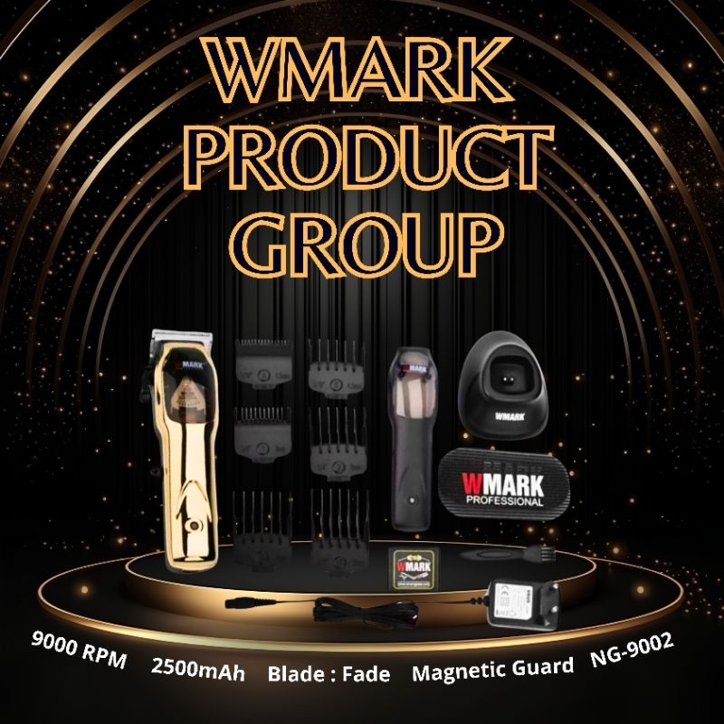 Alat Cukur Rambut Clipper WMARK NG-9002 Full Set Original Product