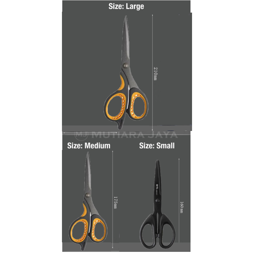 

mg MG Gunting Kertas Stainless Steel Anti Karat Pemotong Serbaguna Scissor