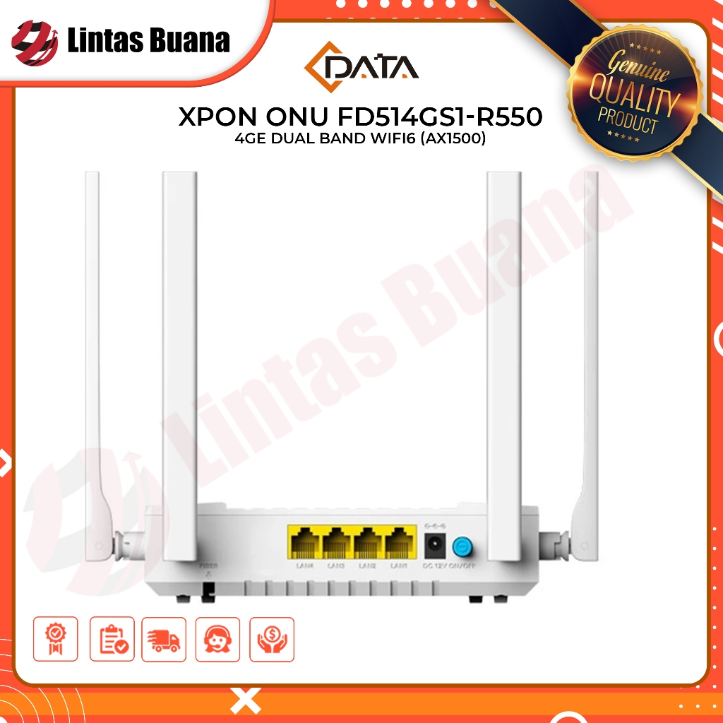 C-DATA XPON ONU FD514GS1-R550 4GE DUAL BAND WIFI6 (AX1500) GPON EPON ONT cdata fd514gs1 modem ftth 8