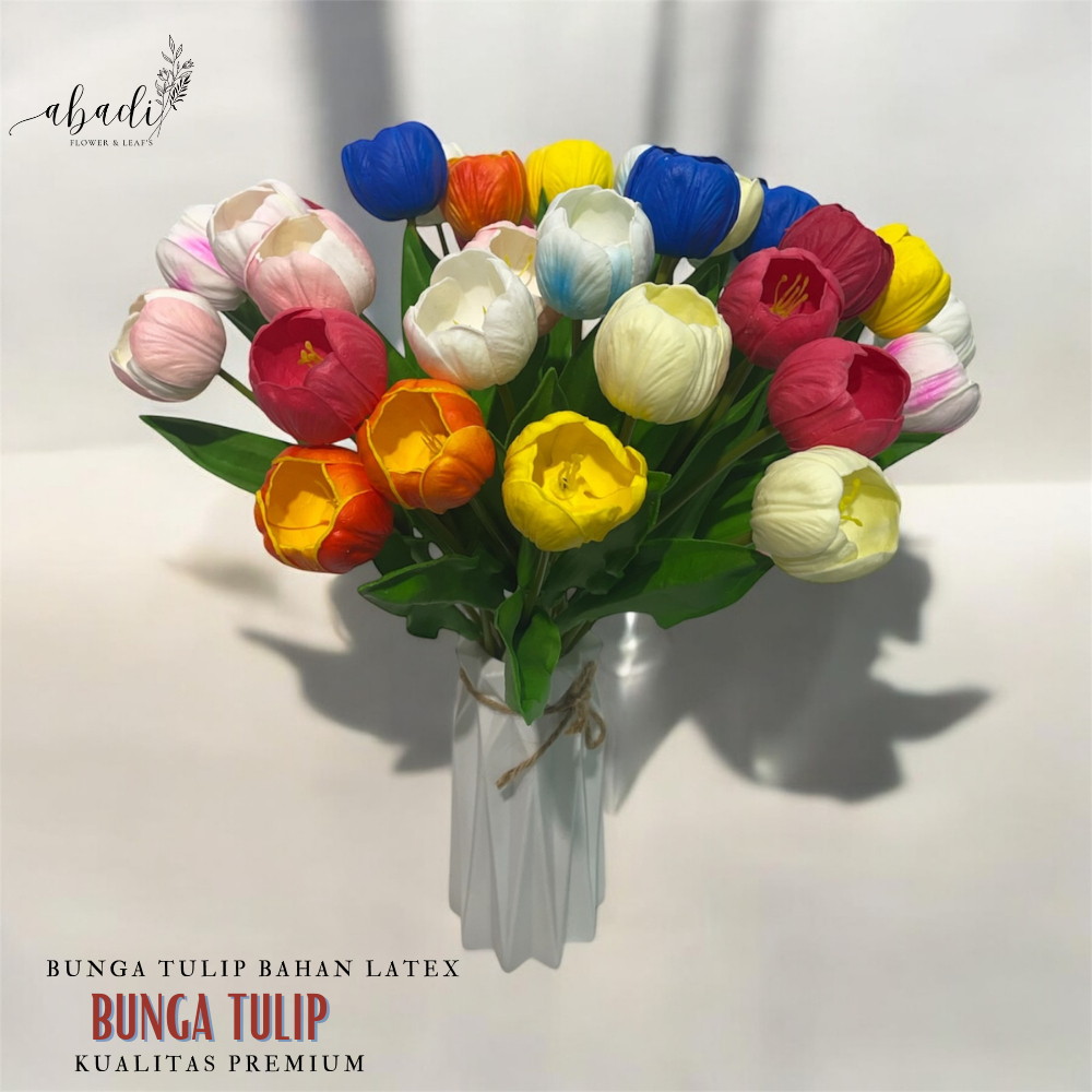 Bunga Tulip Latex  Jumbo Artificial Tulip Palsu Plastik Bunga Tulip Latex Premium / CZ-169L