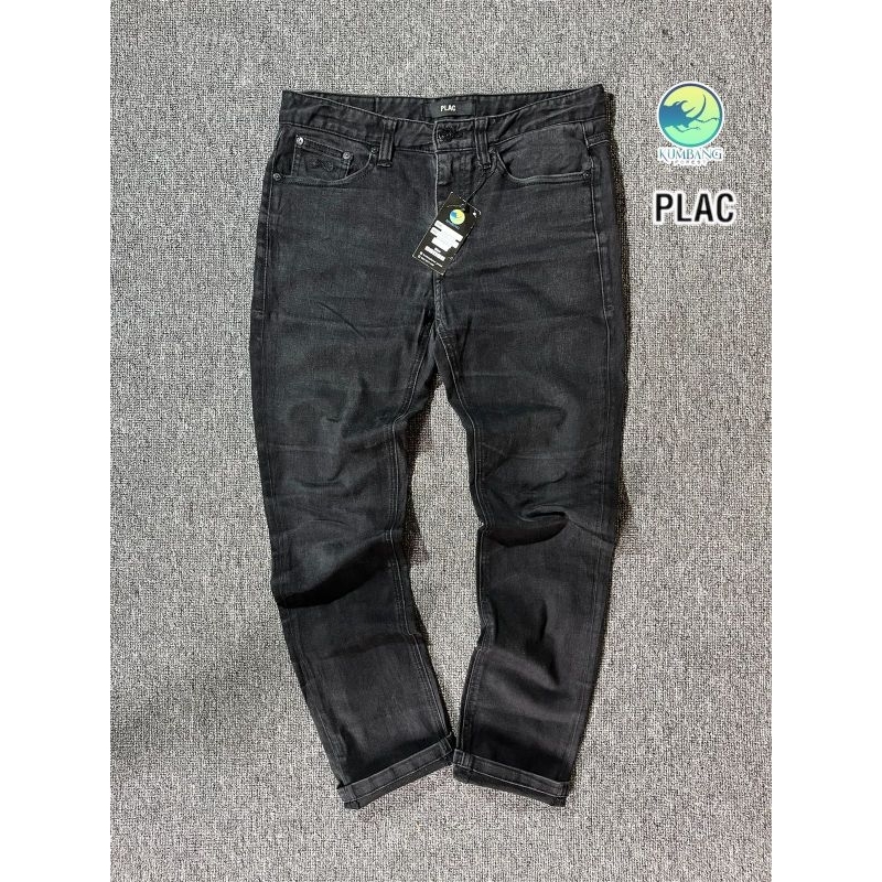 PLAC Jeans Hitam Pria