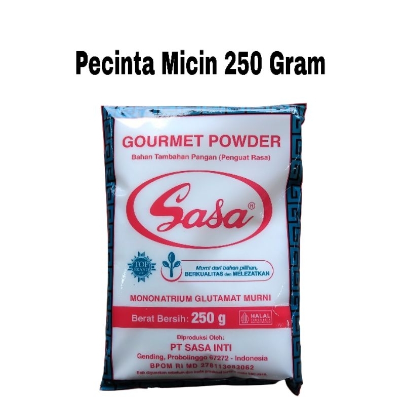 

Sasa Gourmet Powder Pecinta Micin 250 Gram / Micin Sasa 250 Gram