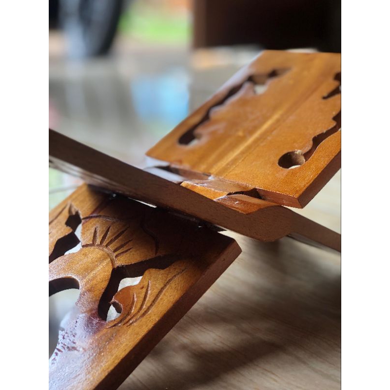 Rekal Baca Al-Qur'an Motif Krawang / Rekal Mengaji Al-Qur'an / Rekal Kayu
