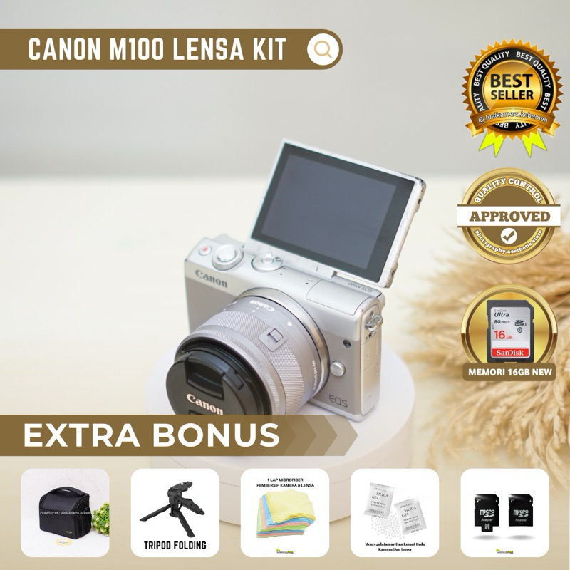 CANON EOS M100 LENSA KIT 15-45MM
