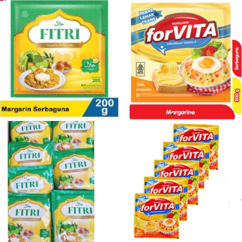 

Margarine Forvita & Fitri 200gr